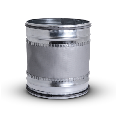 Flexible duct connector for circular ducts with male ends and seals ILA-NSL