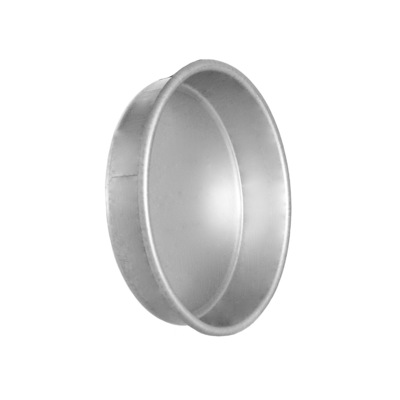 Pressed end caps for fittings CP