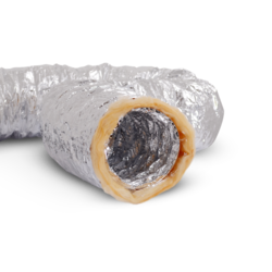 Flexible noise and heat insulated ducts for ventilation - vapour barrier ALSDL-L PE